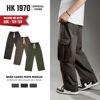 Quần Túi Hộp Ống Rộng Dáng Suông Vải Kaki Dày Quần Túi Hộp Phong Cách Hiphop Nam Nữ Q002