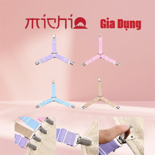 Bộ 4 kẹp ga giường drap chống xê dịch không có đệm nhựa