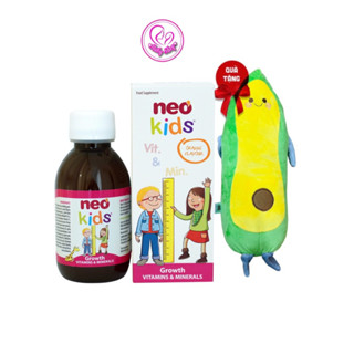 [Hết biếng ăn] Siro ăn ngon Neo Kid Growth chai 150ml -Bé ăn khỏe ngủ ngon tăng cân tốt