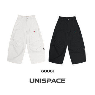  Quần vải dù túi hộp ống rộng có thêu chi tiết local brand By UniSpace unisex nam nữ Googi 