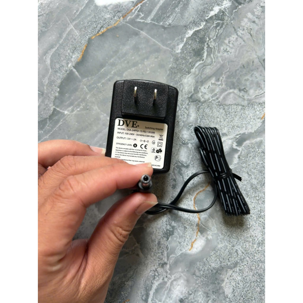 Adapter nguồn 12V 2A chính hãng DVE Xịn