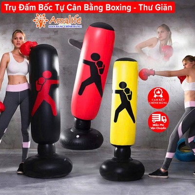 Trụ Đấm Bốc Bơm Hơi Tự Cân Bằng Amalife – Bao Đấm Boxing Giảm Stress + Tặng Bơm Hơi