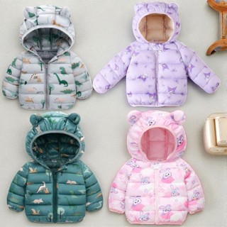 Áo khoác phao tai gấu siêu nhẹ cho bé trai bé gái, áo phao trẻ em hàng QCCC size 0-6t