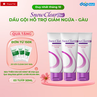|COMBO 3 TUÝP| Dầu gội SnowClear One sạch gàu, sạch nấm da đầu tuýp 50ml