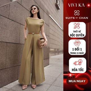 SUITS BY CHAN Áo Kiểu Nữ Elowen Top (kèm ghim cài), Quần Dài Nữ Elowen Pants