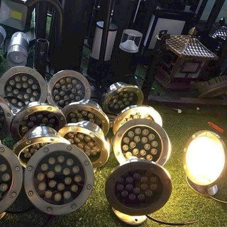 Đèn LED âm nước 9w chân đế cho đài phun nước cảnh quan sân vườn trang trí đèn ngoài trời