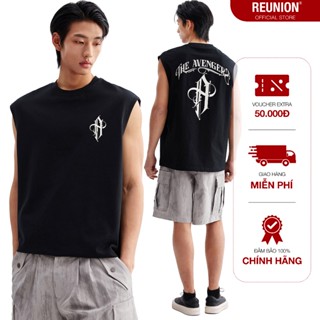 REUNION Áo Tank Top Nam Nữ In Họa Tiết "AVENGER" Áo Ba Lỗ Sát Nách Nam Nữ Cotton TT3