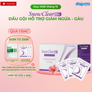  Hộp 50 gói dầu gội sạch gàu Snow Clear One  5ml gói  
