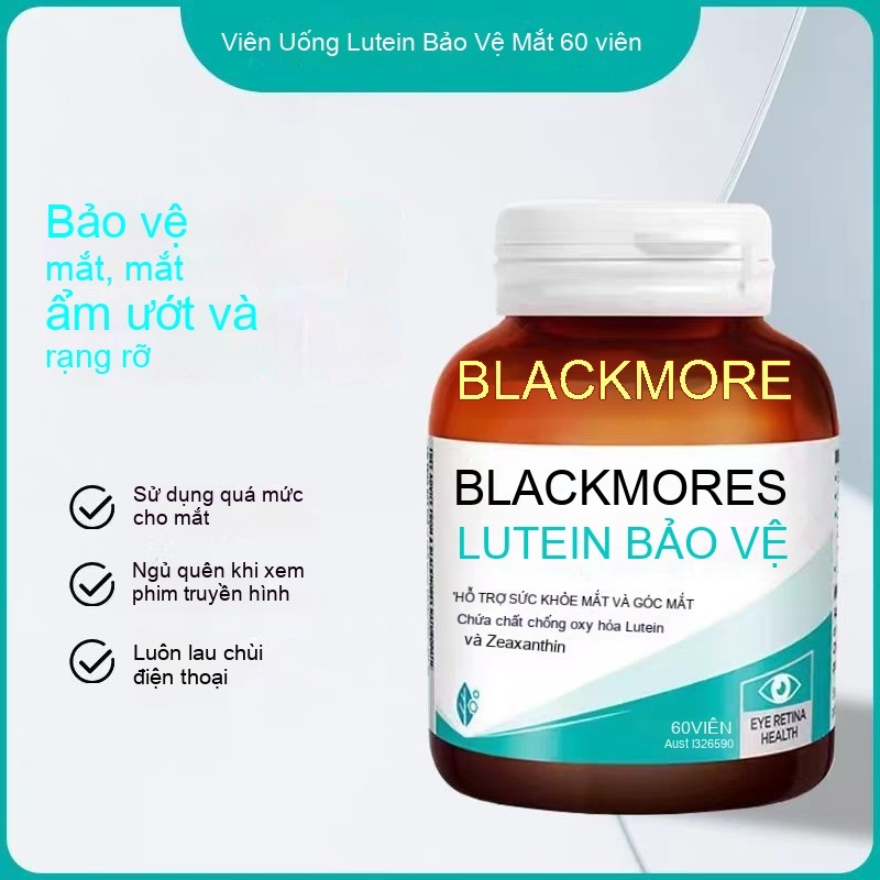 Viên uống bổ mắt tăng cường thị lực Blackmores Macu Vision, Blackmores Lutein Defence chuẩn Úc hỗ tr