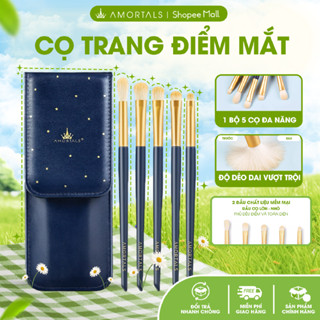 Bộ 5 Cọ Trang Điểm Mắt AMORTALS Nhỏ Gọn Cọ Trang Điểm Chuyên Nghiệp Với Đầu Lông Siêu Mềm