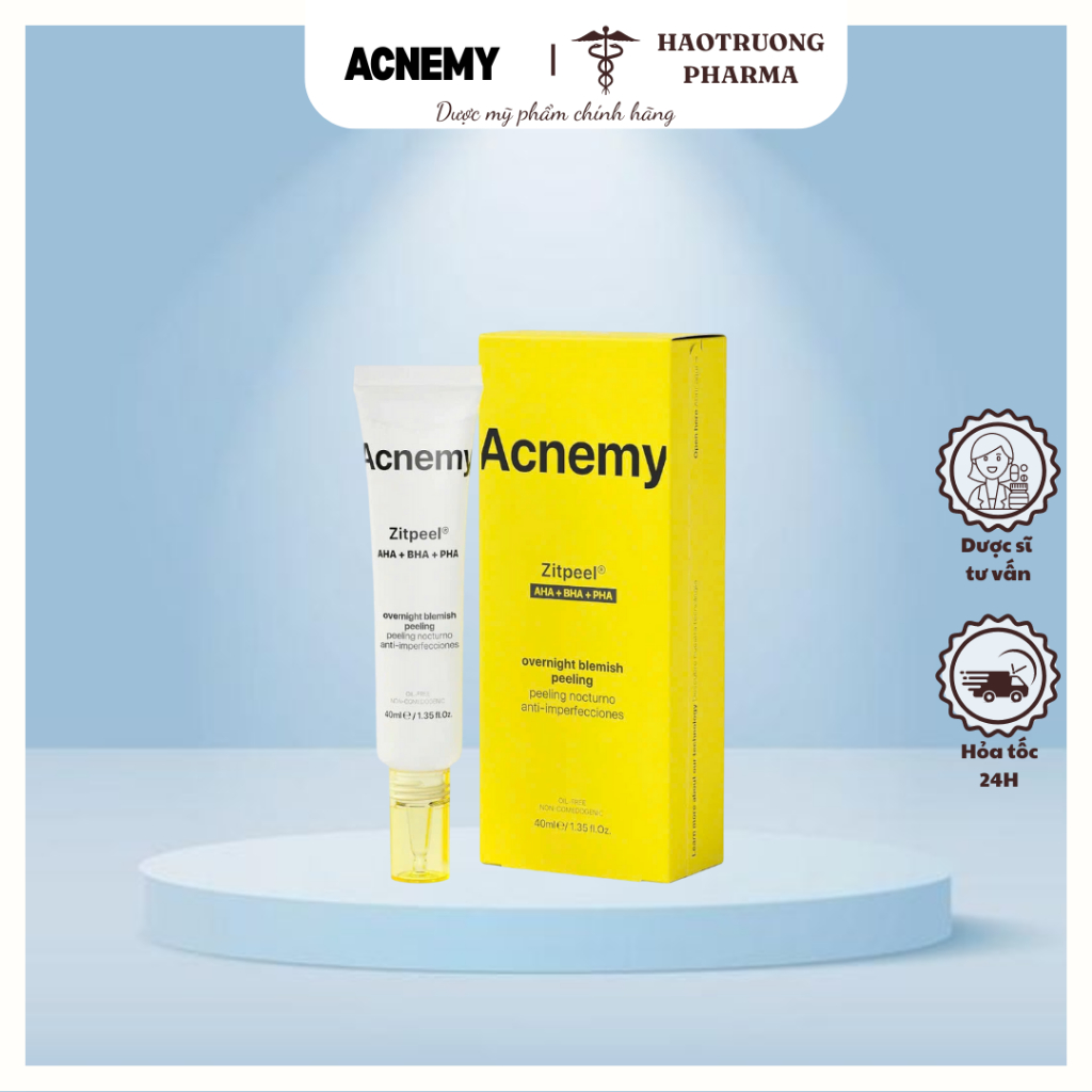 [Hàng Công Ty] Acnemy Zitpeel AHA-BHA-PHA - Peel Kết Hợp AHA-BHA-PHA 40ml