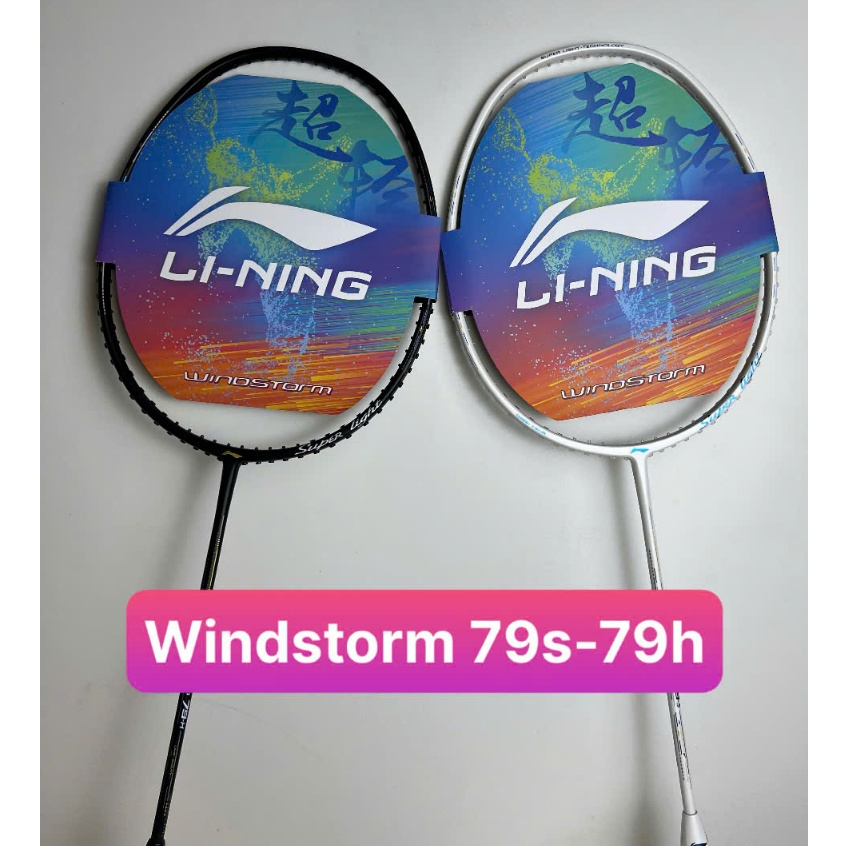 Vợt Li-ning Windstorm 79s trắng, 79h đen bản 5u 79g chính hãng căng sẵn dây từ 10kg - 12kg - ZOKO SP