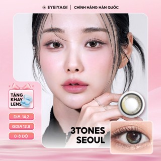 Kính áp tròng EYEIYAGI 3-tones Seoul lens cận 3 tháng độ cận (0-8), giãn tròng 14.2mm | Giá 1 Chiếc