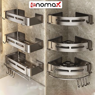 Kệ góc nhà tắm Enomax dán tường đa năng, đựng đồ trong phòng tắm. Nhôm hàng không cao cấp. Bảo Hành 10 Năm ( Eno 0108 )