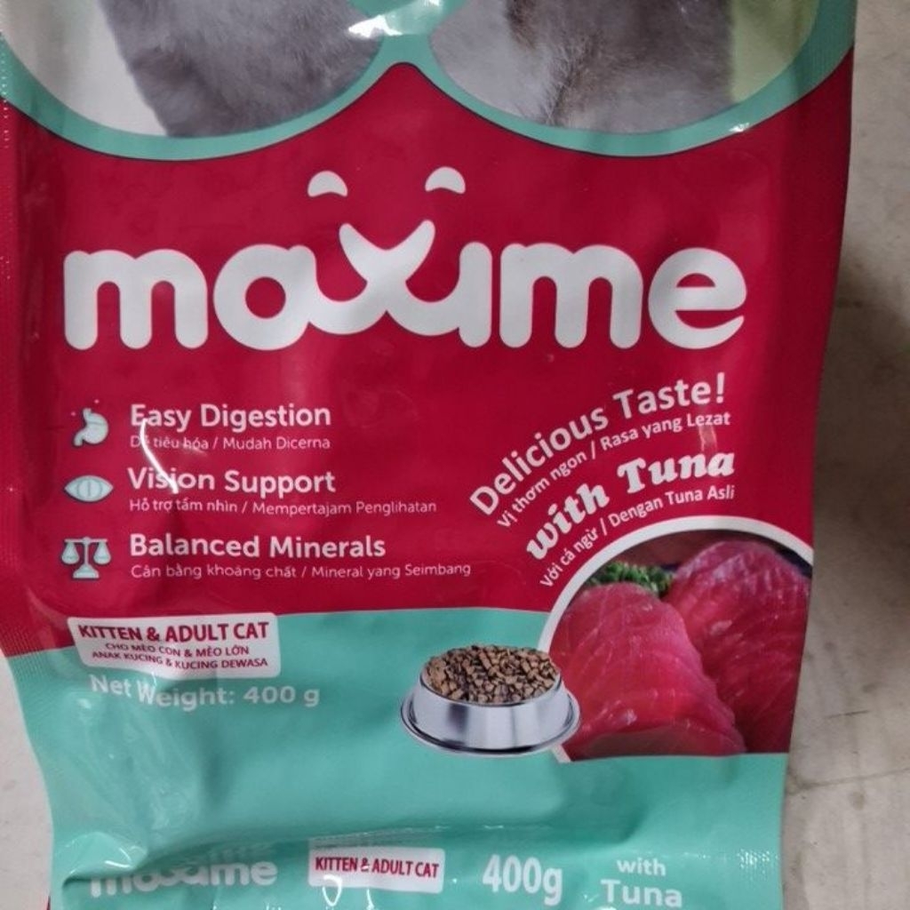 Thức ăn hạt khô cho mèo thương hiệu Maxime vị cá ngừ (Maxime Kitten & Adult Cat with Tuna)