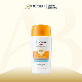   DATE 01 2026  Kem Chống Nắng Cho Da Nhạy Cảm Eucerin Hydro Ultra Light SPF 50+ 50ml | AB BEAUTY WORLD 