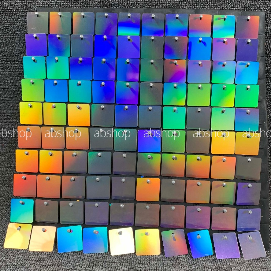 Tấm sequin gió lấp lánh trang trí tiệc,sequin bạc ngũ sắc