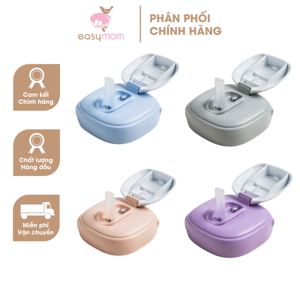 Bộ phụ kiện bình ống hút Hegen 240ml Straw Spout Slow Flow (nắp to)