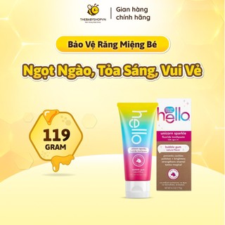 [Hàng Mỹ] Kem Đánh Răng Hello Fluoride Toothpaste Cho Bé từ 2 tuổi