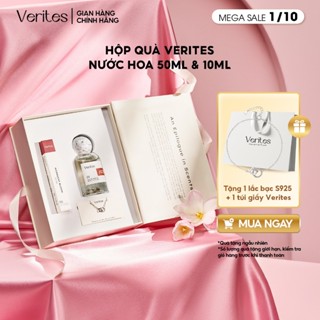 [Tặng 1 lắc tay bạc 925 ] Hộp Quà Nước Hoa VERITES Her Summer 50ml & 10ml phong cách nhẹ nhàng nữ tính ấm áp EDP 20%