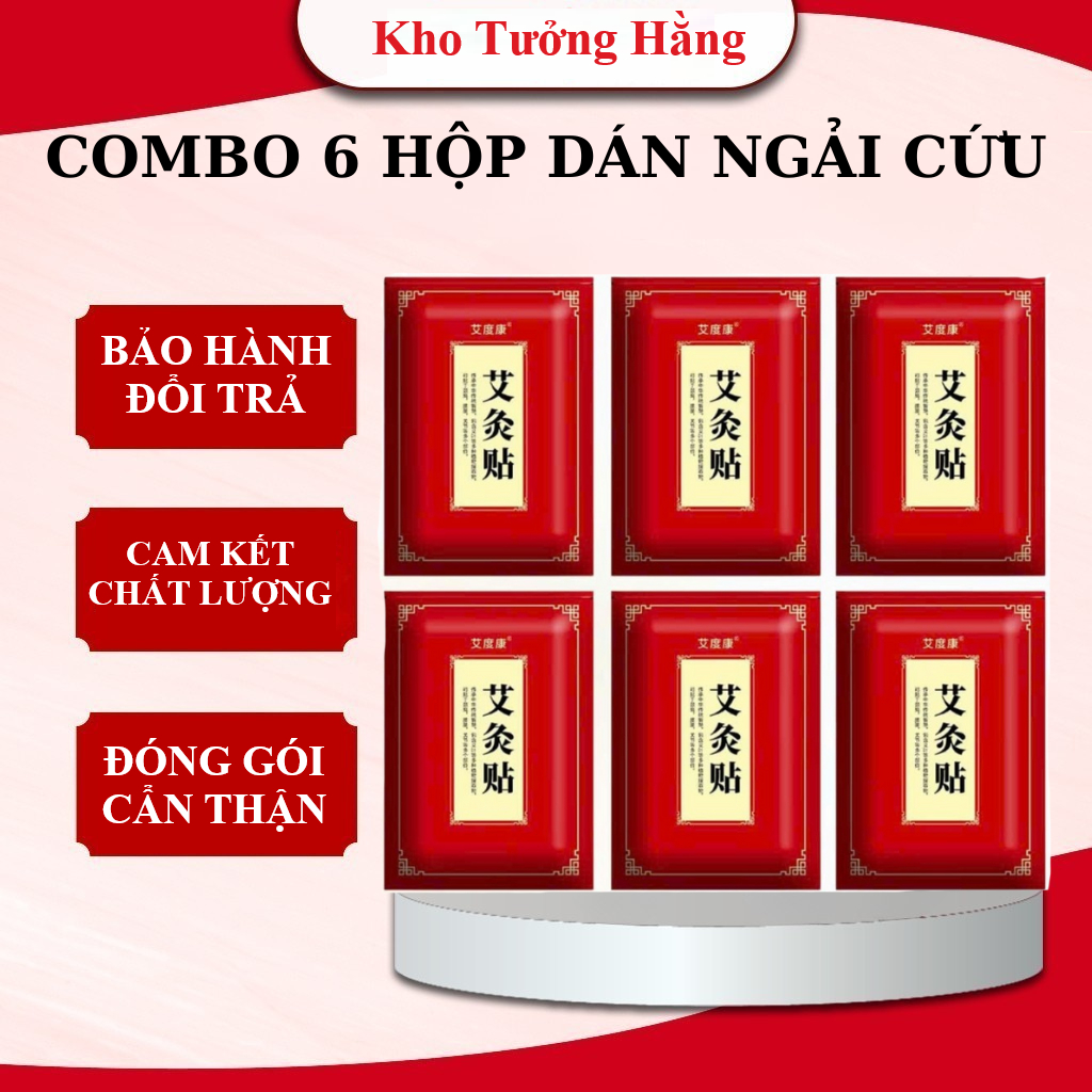 Combo 6 Túi 300 Miếng Cao Dán Ngải Cứu Đông Y Nội Địa Trung, Miếng Dán Ngải Cứu Giảm Đau Nhức Cơ Thể