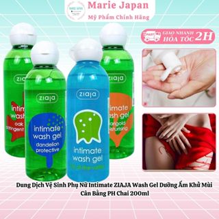   CHE TÊN  Dung Dịch Vệ Sinh Phụ Nữ Intimate ZIAJA Wash Gel Dưỡng Ẩm Khử Mùi Cân Bằng PH Chai 200ml 