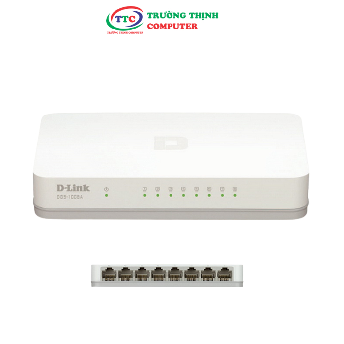 Switch Dlink 8Port DGS-1008A 10/100/1000 (Vỏ nhựa)