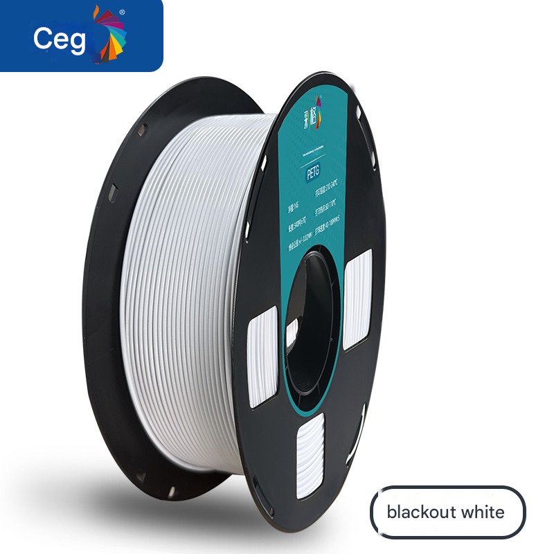 Nhựa in 3D C&G - 3D Petg TRẮNG XUYÊN SÁNG - BLACKOUT WHITE Filament