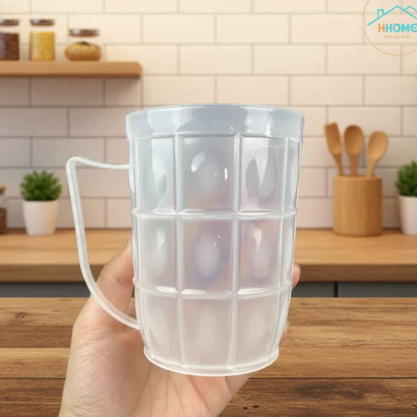 combo 10 ly nhựa uống bia, ly nhựa uống nước,ly nhựa mãng cầu có quai