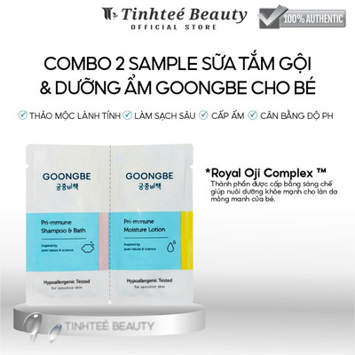 [GIFT] Combo 2 Sample Sữa Tắm Gội & Dưỡng Ẩm GOONGBE Cho Bé 5mlx2