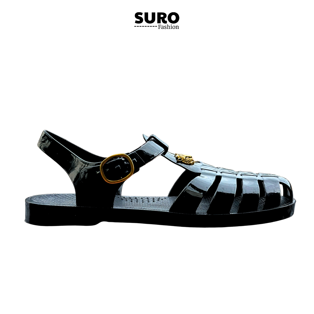 Dép Rọ Nam Nữ-Dép Rọ Hổ Báo Sandal Quai Hậu, Nhựa Dẻo PVC Đúc Nguyên Khối Siêu Bền, Chống Trơn Trượt