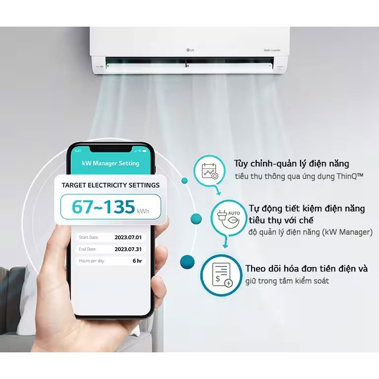 Máy Lạnh LG Inverter 1.5 HP IEC12G1 - Điều Hòa Phù Hợp Phòng < 20M2 - Tiết Kiệm Điện [GIAO TOÀN QUỐC] | BigBuy360 - bigbuy360.vn