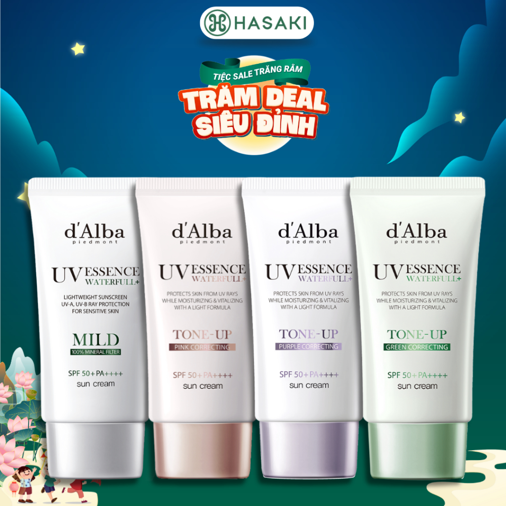 [DAILY] Kem Chống Nắng d'Alba Vật Lý Dịu Nhẹ Da Nhạy Cảm Nâng Tông Sáng Hồng Hiệu Chỉnh Sắc Da 50ml Hasaki