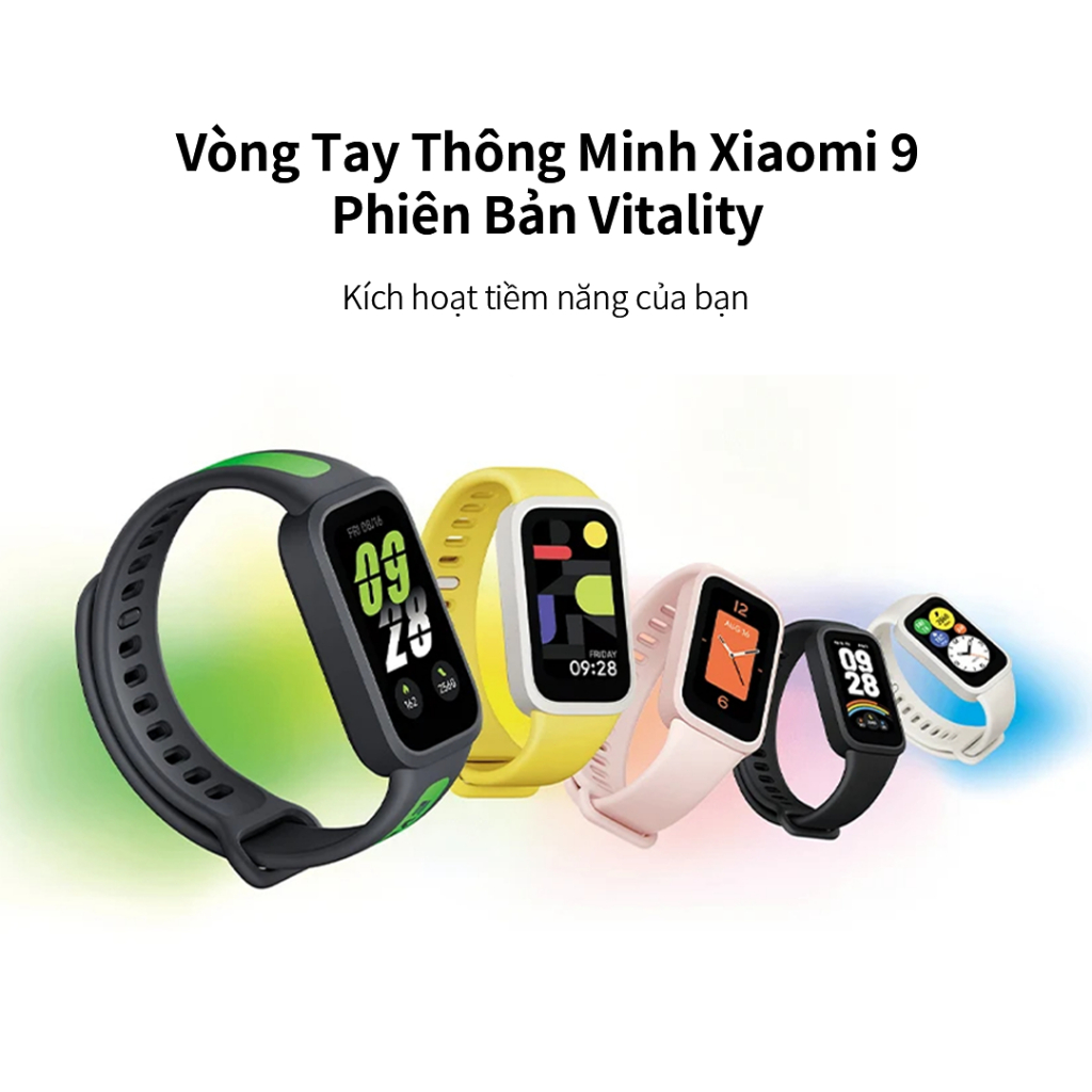 Mi Băng Tay Mi 9 Active Màn hình TFT 1.47", tần số làm mới 60Hz Chống nước 5ATM 50+ Chế độ vận động