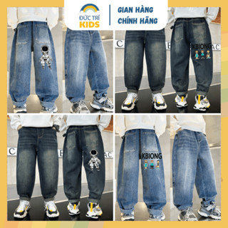 Quần jean dáng dài cho bé trai 4-15 tuổi tuổi size đại 18-52kg chất Jean mềm mại, ấm áp thiết kế mới | ĐỨC TRÍ KIDS