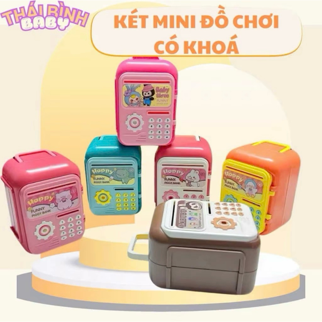 ( Ảnh Tự Chụp) Két mini đựng tiền-atm tiết kiệm tiền.Hộp tiết kiệm tiền có âm thanh và mật khẩu-két 