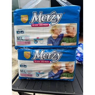   Combo 40 miếng  Bỉm người già Merzy dán.bỉm già xl Merzy 