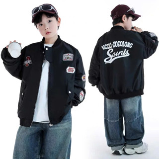  Áo khoác bomber gió lót lông bé trai bé gái 4-14 tuổi – Chống bụi kháng nước giữ ấm mùa đông 