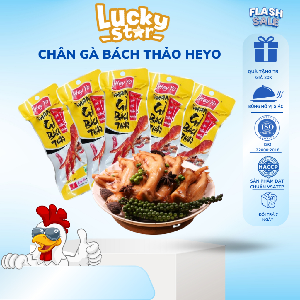Chân gà bách thảo, sả ớt, ớt xanh, cung đình, nhất tâm, bento siêu cay, cổ vịt hey yo Việt Nam