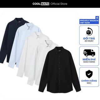  Áo Sơ Mi Coolmate Dài Tay Essentials 100% Cotton Thấm hút Mềm mại 