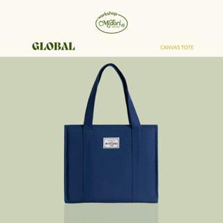 Túi Xách GLOBAL Tote Nam Nữ Vải Polyester Đeo Vai Đựng Laptop Đi Học Làm Chơi | MI MIDORI