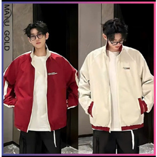  Áo khoác gió nam nữ áo khoác dù nam nữ 2 mặt chất liệu gió tráng bạc chống nước   TÚI CÓ KHÓA KÉO -MANU GOLD 