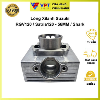Lòng xi lanh Xipo | Lòng piston Sport RGV120, Satria120 chính hãng Shark RGV120-56MM