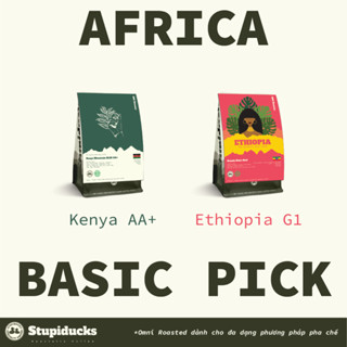  Combo Cà Phê Africa: Kenya AA Plus Mount Kenya & Ethiopia Oromia Buku Abel G1 Natural 
