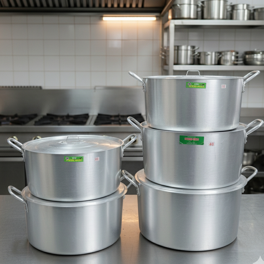 Nồi nhôm đúc loại dày, hàng tại xưởng size lớn 32cm-34cm-36cm-38cm-40cm-42cm-44cm-46cm-48cm-50cm