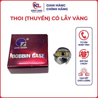 Thoi Thuyền Có Lẫy Vàng Chống Rối Chỉ Dùng Máy Công Nghiệp 1 Kim Màu Tím