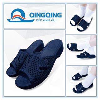  Dép tổ ong XANH NAVY cao cấp siêu nhẹ đế dày 3.4cm chống trơn trượt FORM CHUẨN 