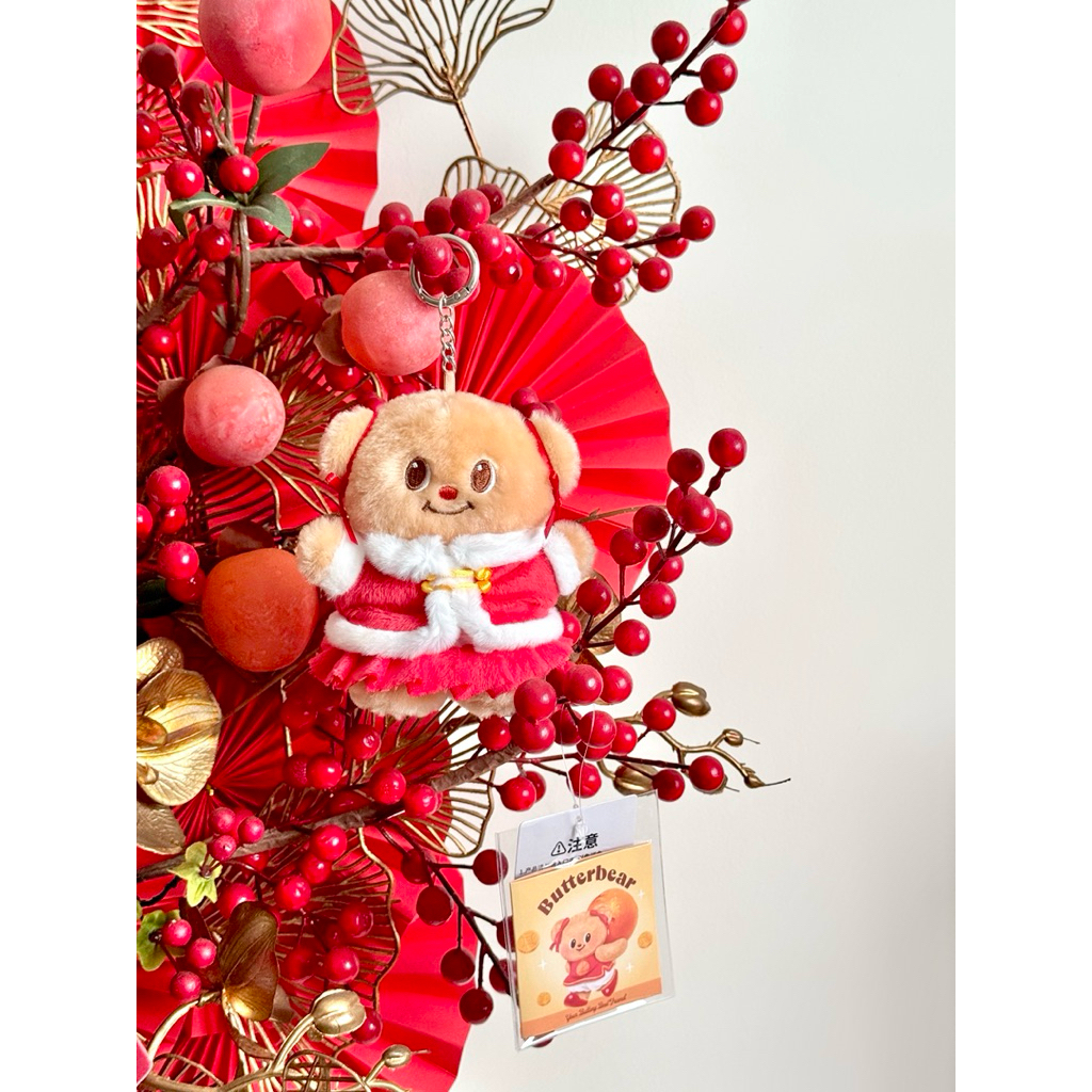 [BUTTER BEAR] Móc Khoá Bông Treo Túi Gấu Bơ Năm Mới Butter Bear New Year Plush Pendant Doll