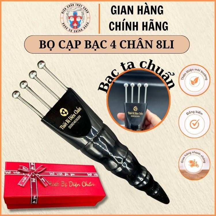 Bọ Cạp Bạc 4 Đầu Bi Bạc Ta Dụng Cụ Chăm Sóc Sức Khỏe - Cạo Gió - Đánh Hàn