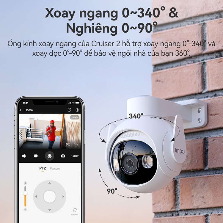 Camera Wifi ngoài trời Imou Cruiser 2 I 3MP/5MP I Chống nước IP66 I Loa cảnh báo I Màu về đêm | BigBuy360 - bigbuy360.vn